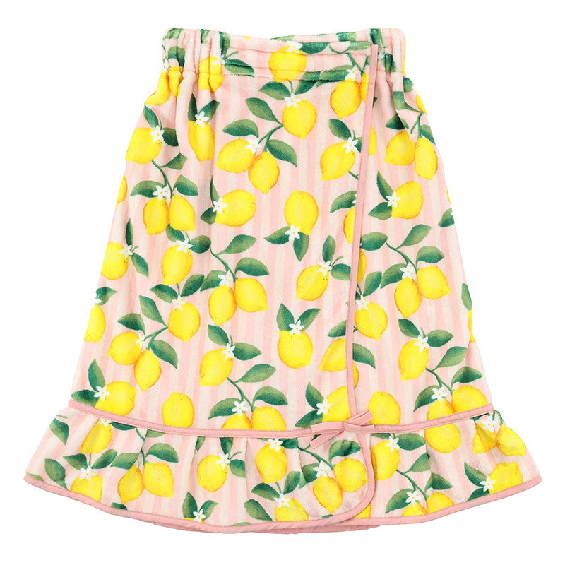 Pink Stripes + Lemons Spa Wrap