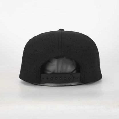 State of GA Black Embroidered Rope Hat