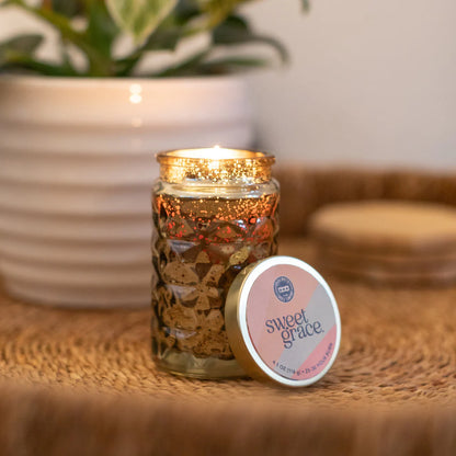 Sweet Grace Small 4.1oz. Gold Candle