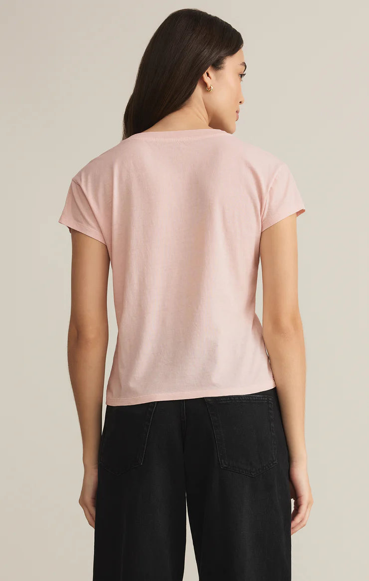 V-Neck Tee Pink Salt