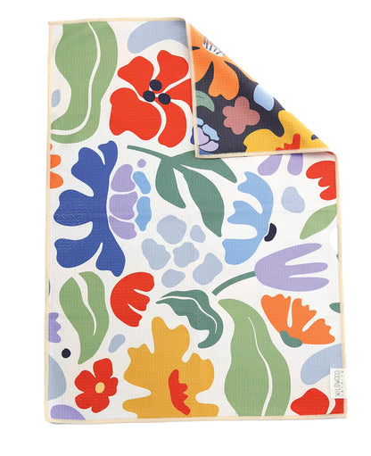 Blossom Reversible Microfiber Hand Towel