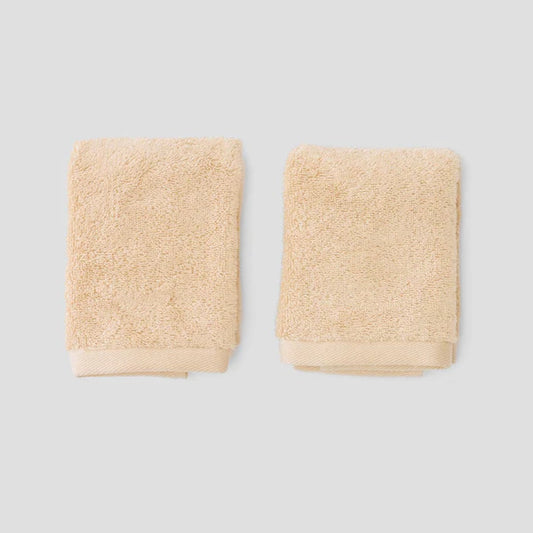 Basic Washcloths | Solid Camel - Set of 2