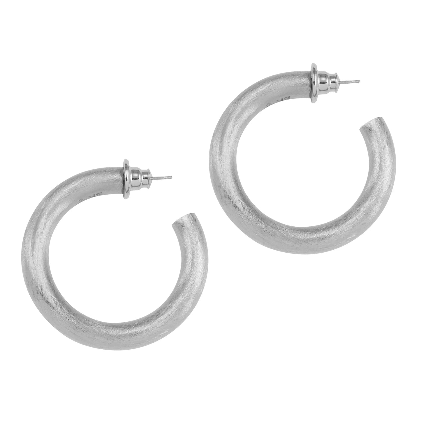 Chambord Hoop Earrings - Rhodium