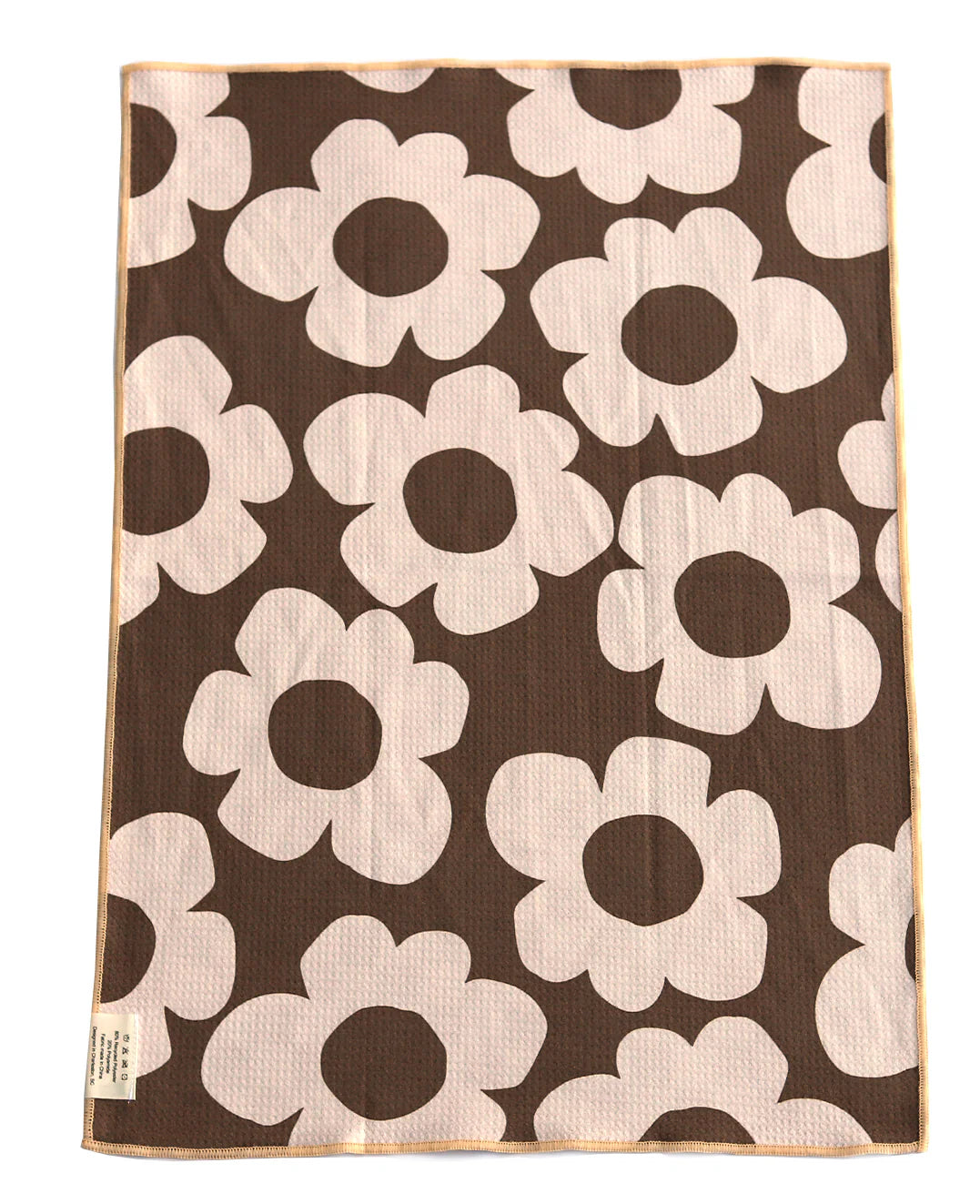 Checkmate Brown Reversible Microfiber Hand Towel
