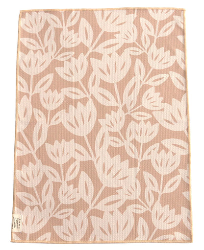 Checkmate Tan Reversible Microfiber Hand Towel
