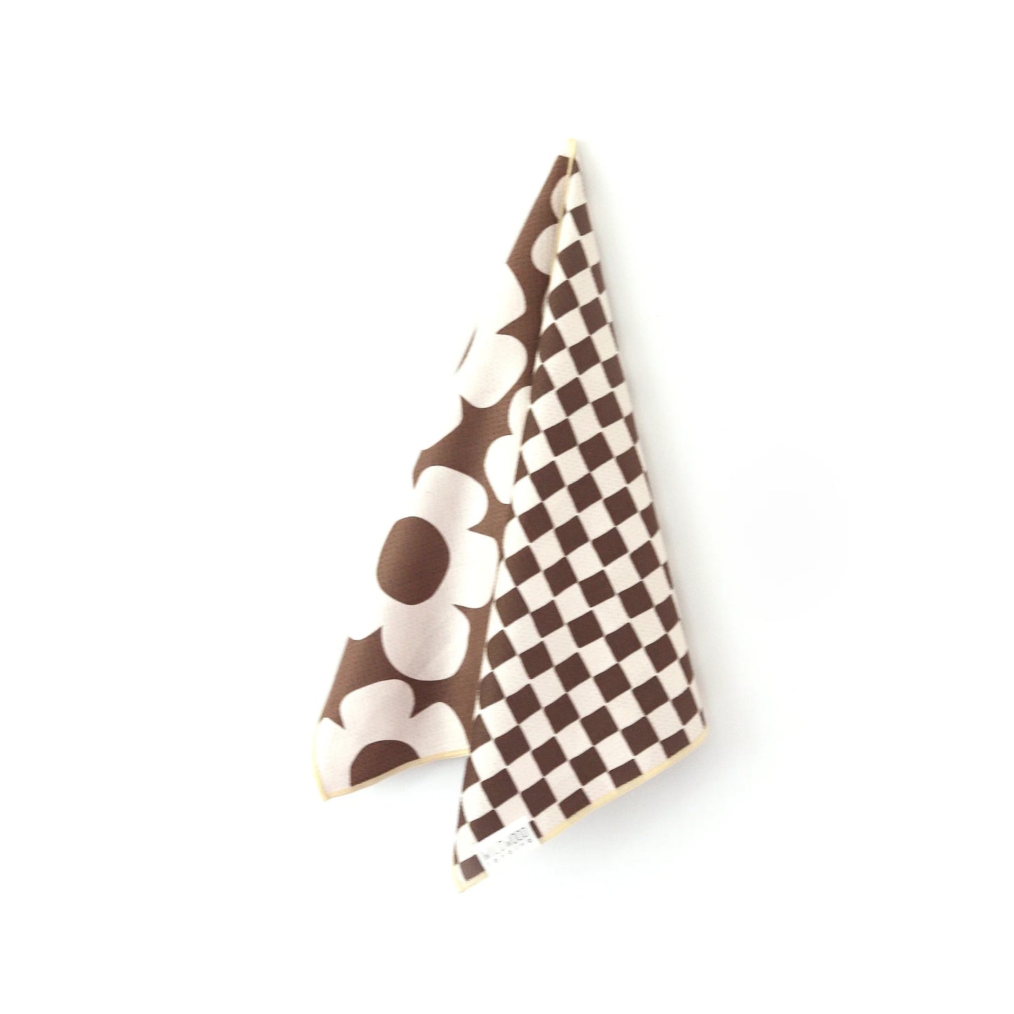Checkmate Brown Reversible Microfiber Hand Towel