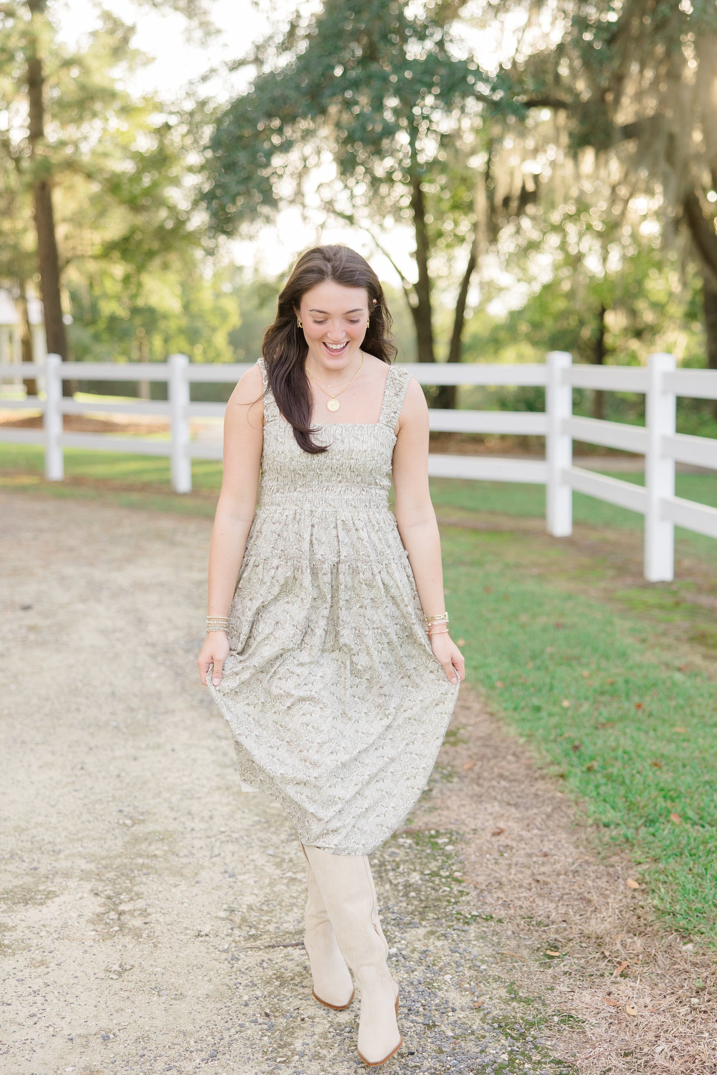 Toile Print Midi Dress *