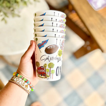 Oxford, MS Reusable College Town Cups | Set of 6