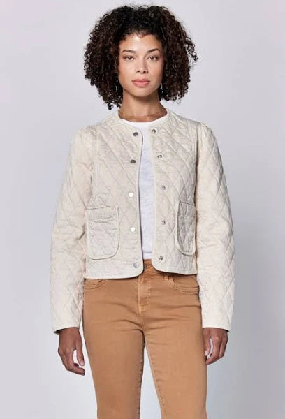 Dear John Kit Quilted Jacket Eggshell