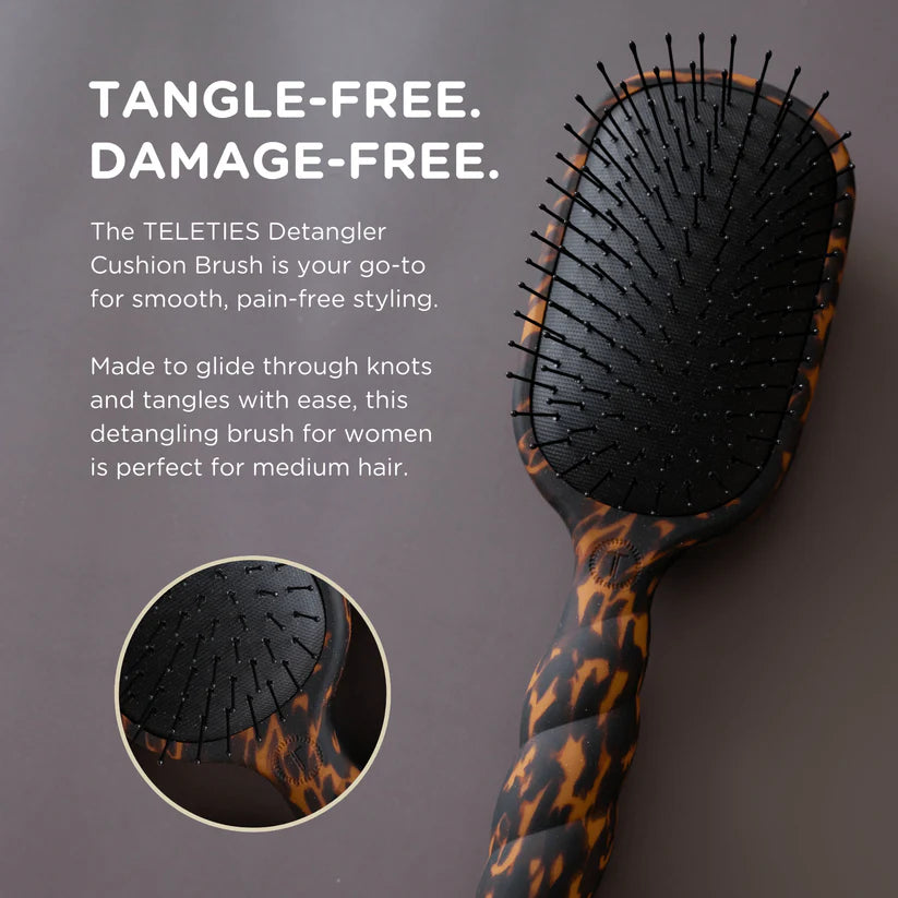 Detangler Hair Brush for Medium Hair | Tortoise