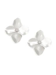 Metallic Flower Stud*