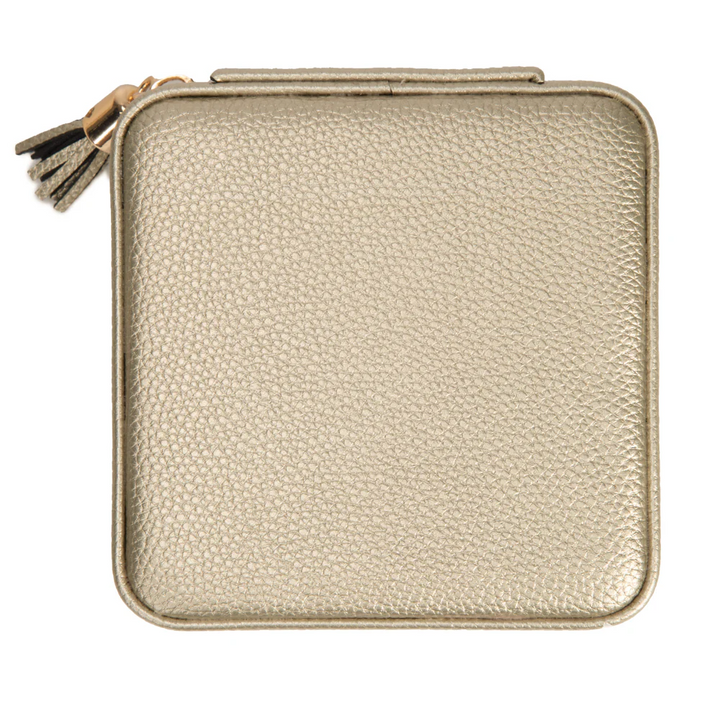 Leah Travel Jewelry Case | Gold