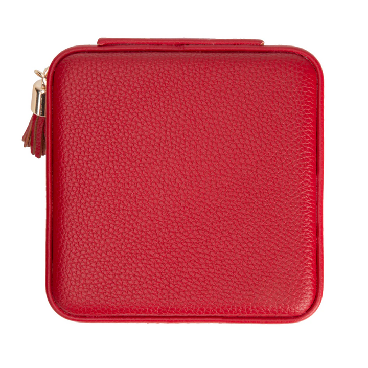 Leah Travel Jewelry Case | Red