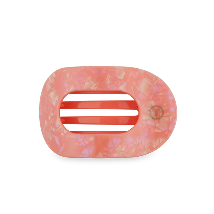 Dreamsicle Medium Flat Round Hair Clip