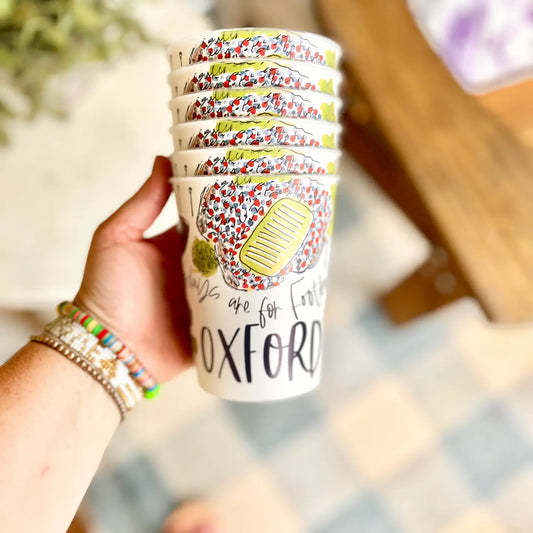 Oxford, MS Reusable College Town Cups | Set of 6