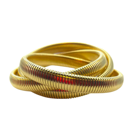 Gold Twisted Cobra Bracelet