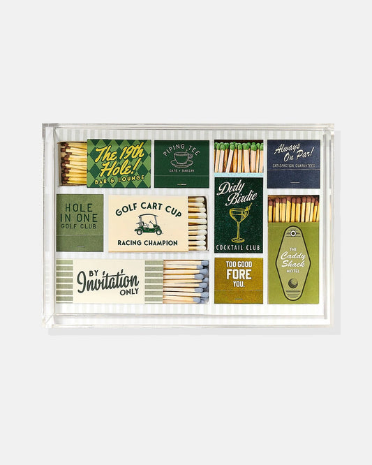 Golf Matchbook Small Acrylic Tray