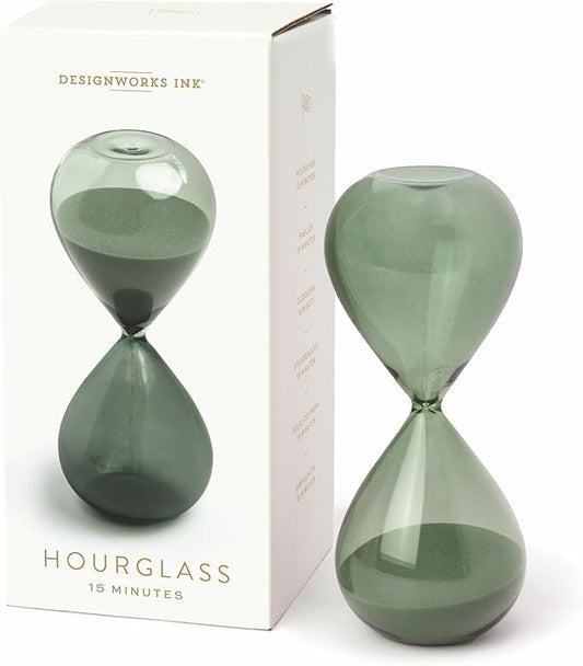 Designworks 15 Min. Hourglass - Green *