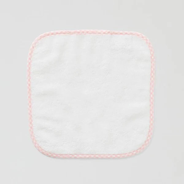 Weezie Gingham Baby Washcloths | Light Pink - Set of 2