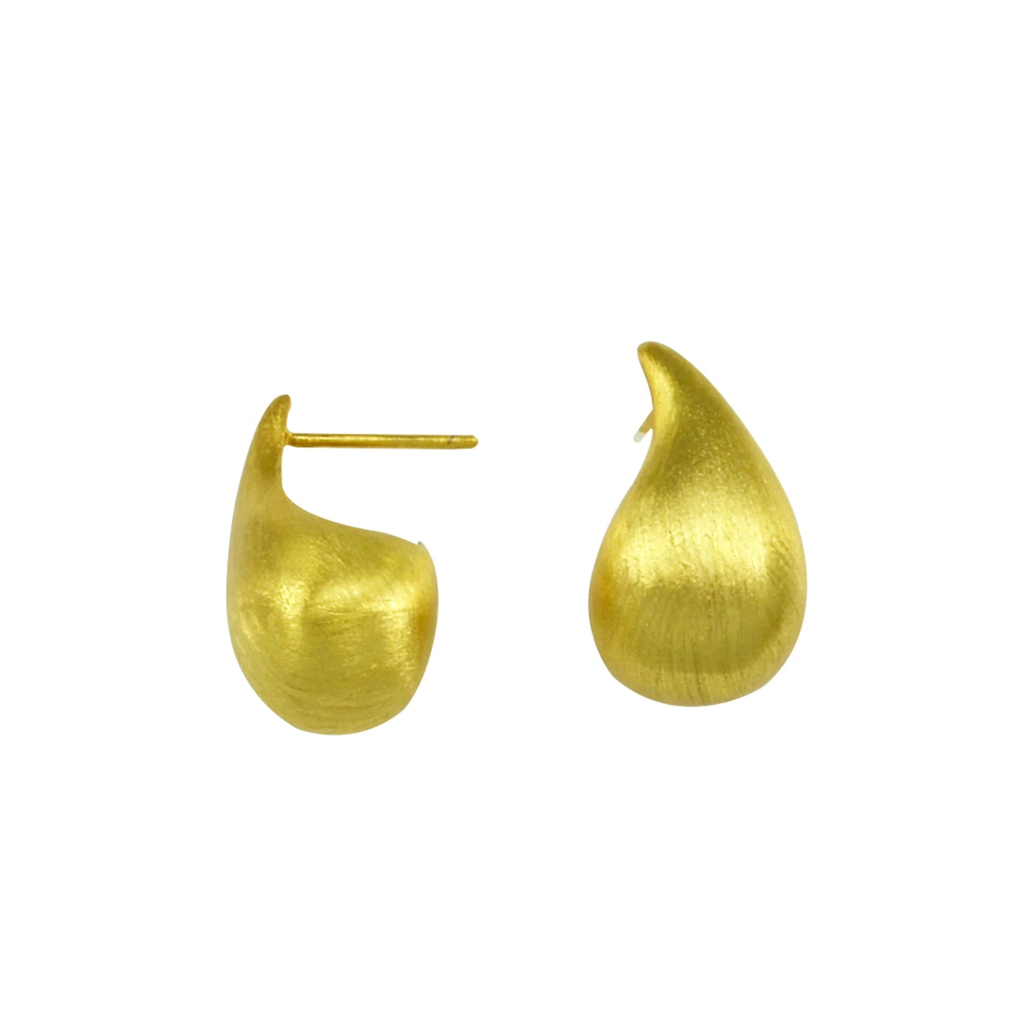 Lilian Gold Drop Stud Earrings