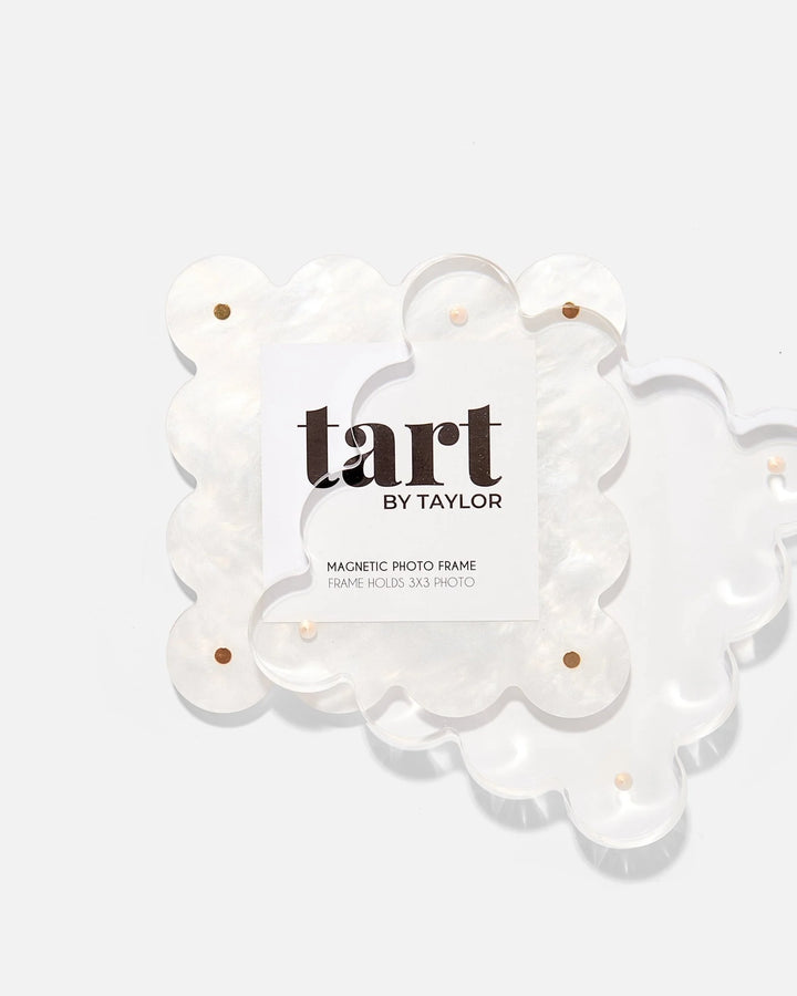 Pearl White Mini Acrylic Picture Frame