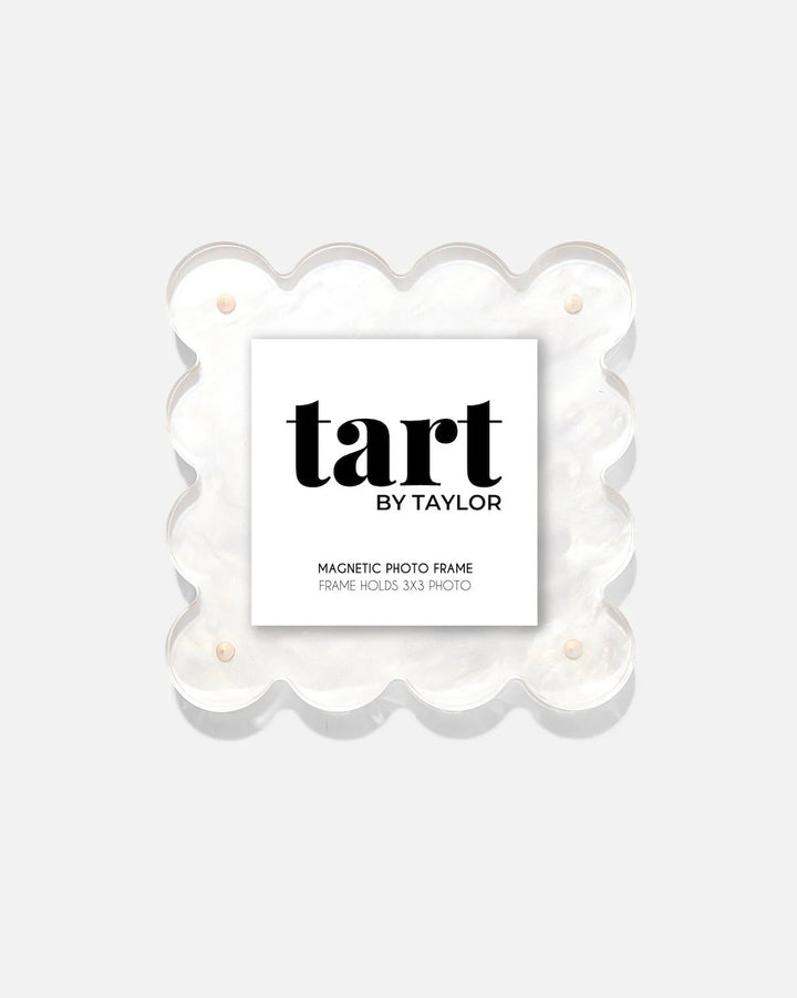 Pearl White Mini Acrylic Picture Frame