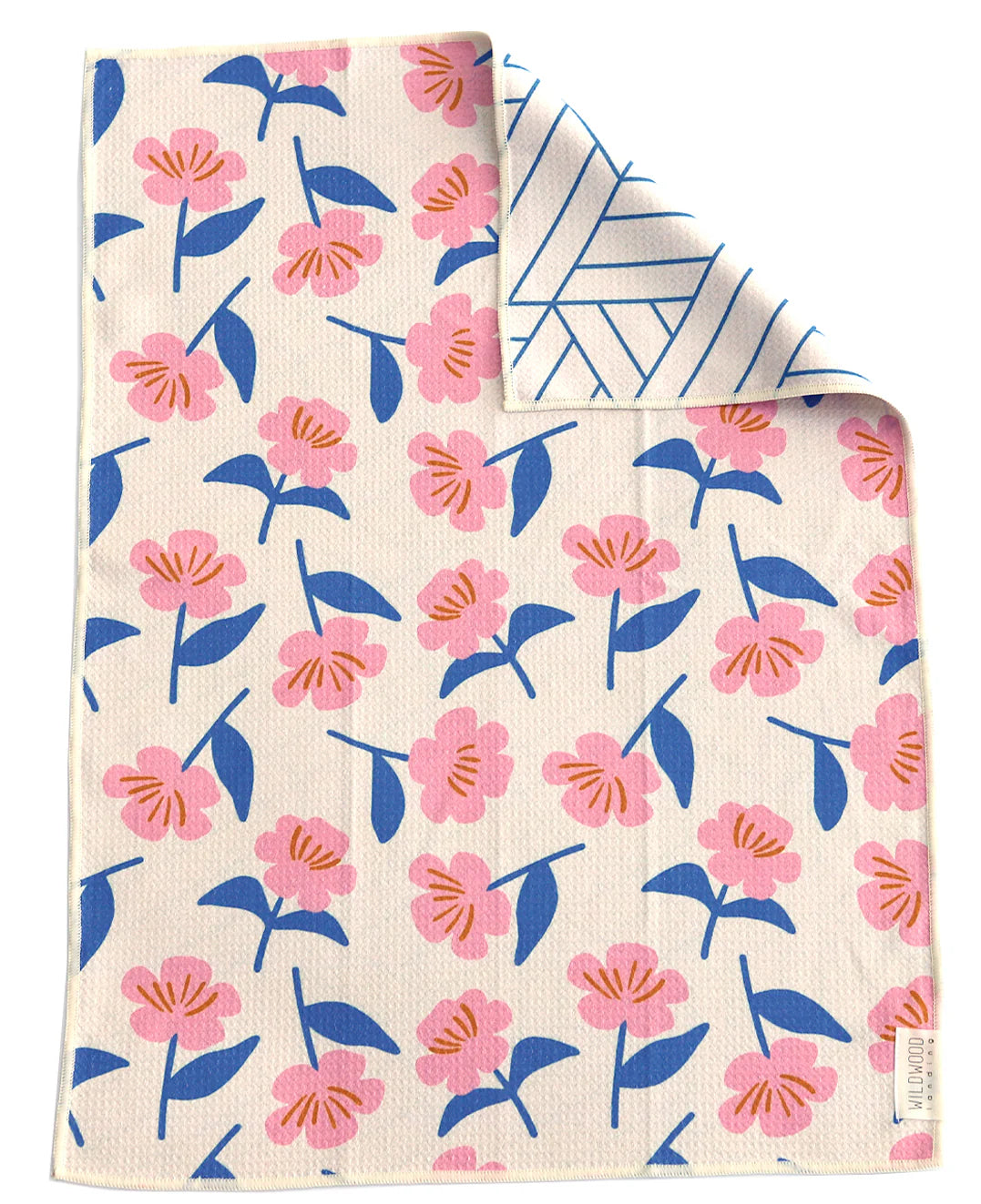 Pink Peony Reversible Microfiber Hand Towel