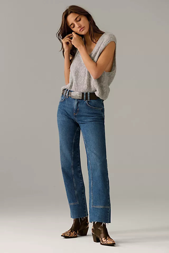 Risk Taker Mid-Rise Straight Jeans