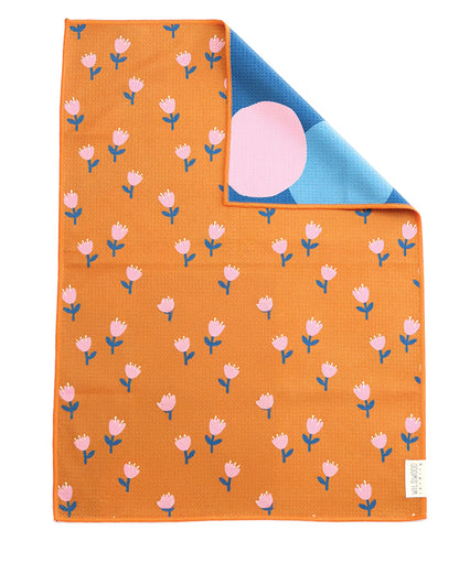 Tulip Bubbles Reversible Microfiber Hand Towel