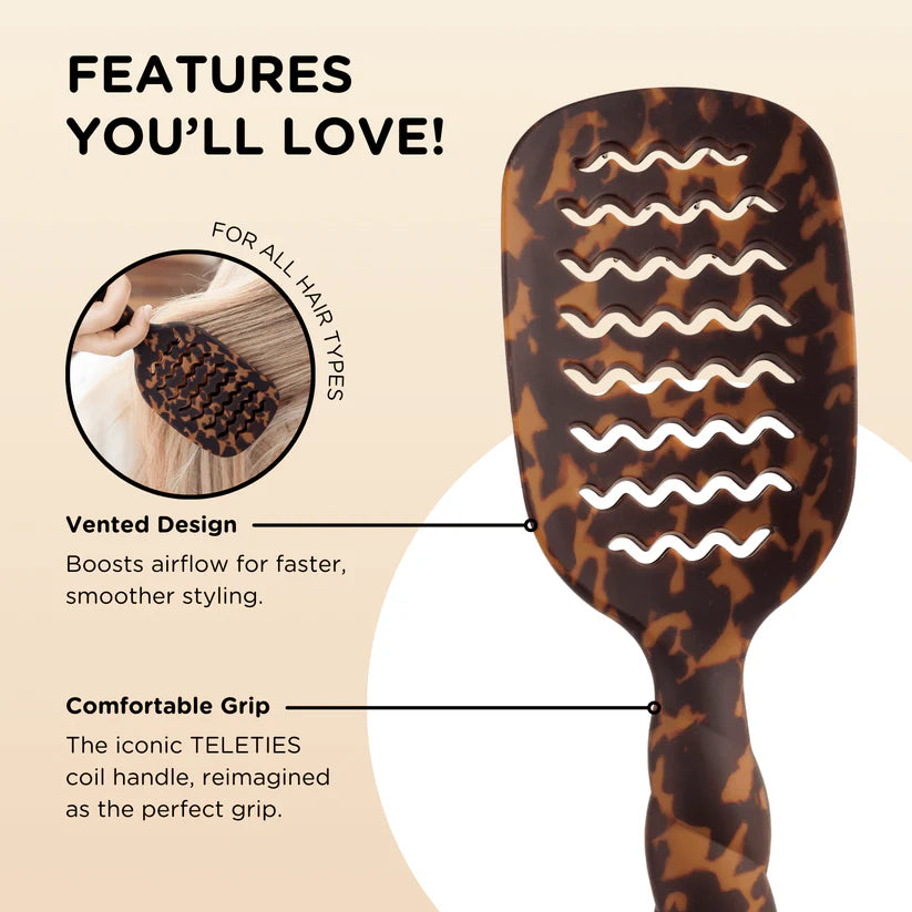 Vented Hair Brush | Tortoise