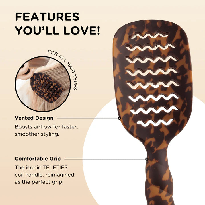 Vented Hair Brush | Tortoise