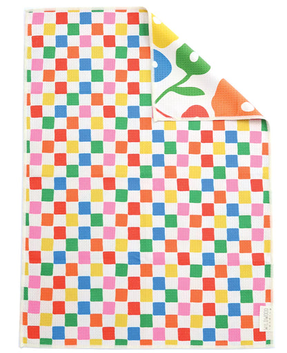 Vivid Vibes Reversible Microfiber Hand Towel