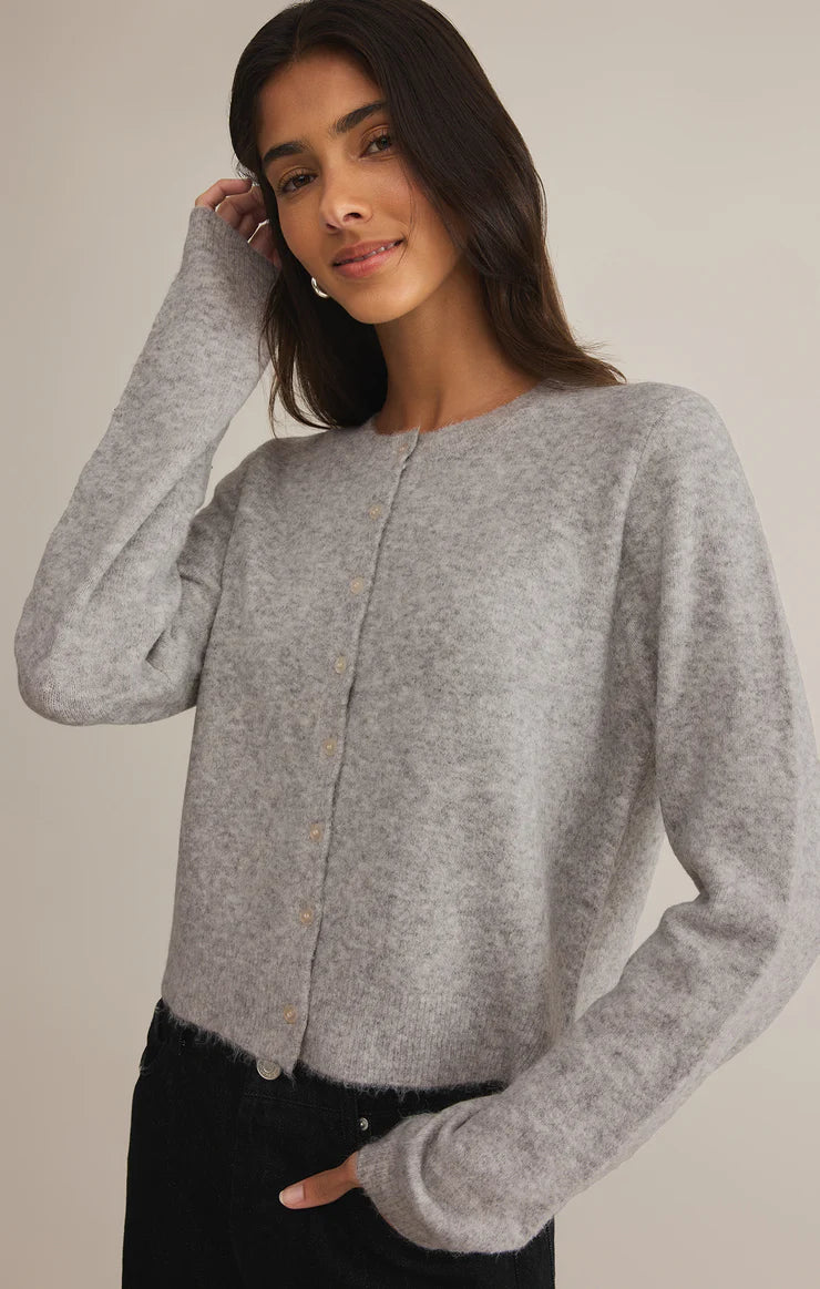 Medina Cardigan Light Heather Grey